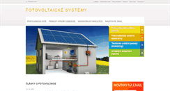 Desktop Screenshot of fotovoltaicke-systemy.info